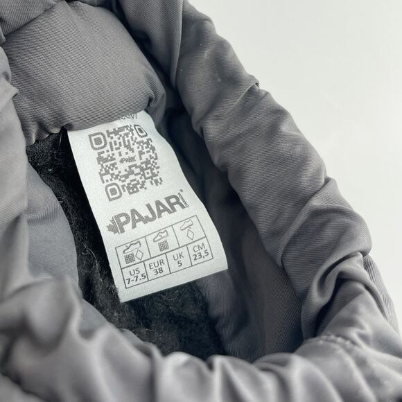 PAJAR Canada GALAXY Women's Snow Boots in Black/Grey Size US 7-7.5 EU 38 - Picture 8 of 8